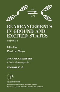 Cover image: Rearrangements in Ground and Excited States 9780124813038