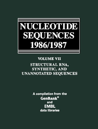 Omslagafbeelding: Structural RNA, Synthetic, and Unannotated Sequences 9780125125178