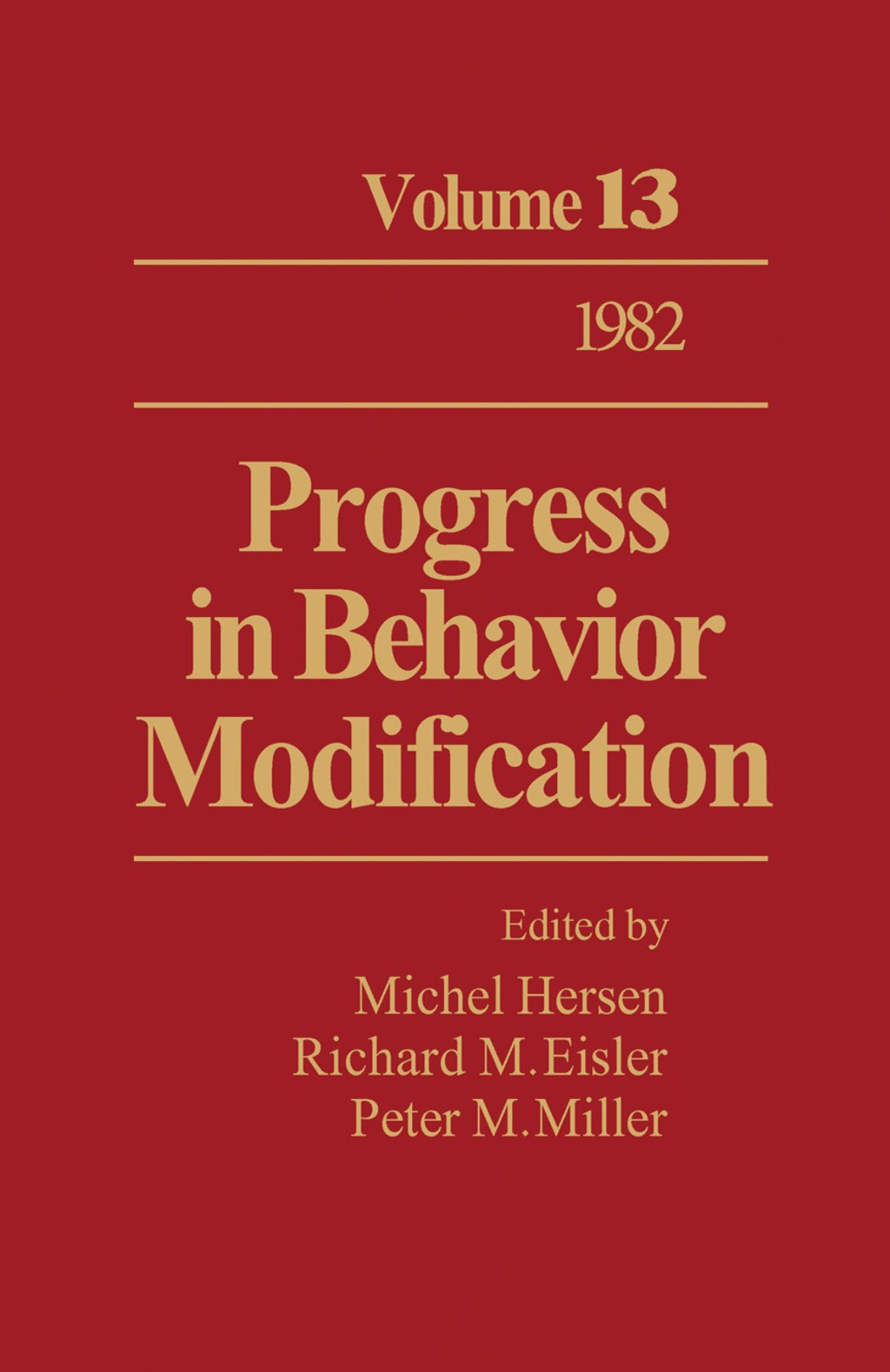 Progress in Behavior Modification (eBook)