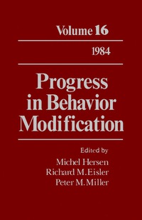 صورة الغلاف: Progress in Behavior Modification 9780125356169