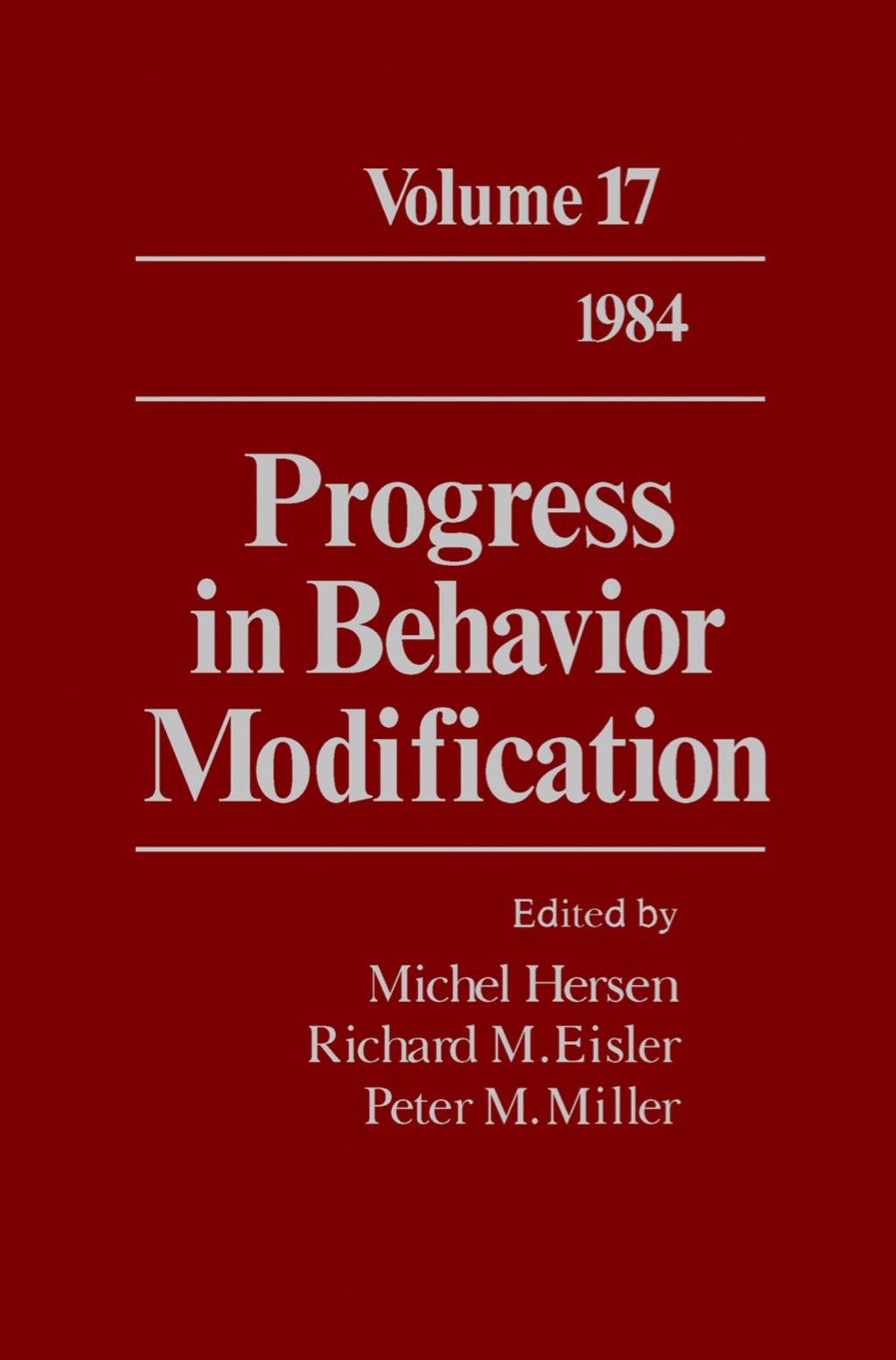 Progress in Behavior Modification (eBook)