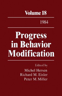 صورة الغلاف: Progress in Behavior Modification 9780125356183