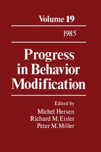 Cover image: Progress in Behavior Modification 9780125356190