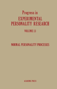 表紙画像: Normal Personality Processes 9780125414135