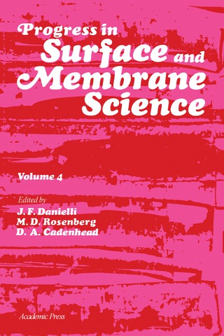 Cover image: Progress in Surface and Membrane Science 9780125718042