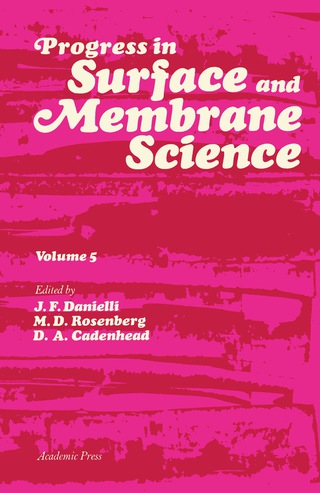 Cover image: Progress in Surface and Membrane Science 9780125718059