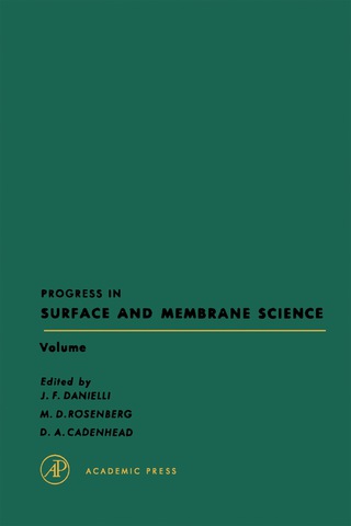Cover image: Progress in Surface and Membrane Science 9780125718073