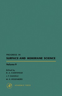 Cover image: Progress in Surface and Membrane Science 9780125718097