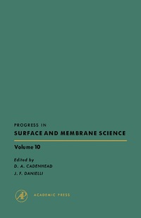 Cover image: Progress in Surface and Membrane Science 9780125718103