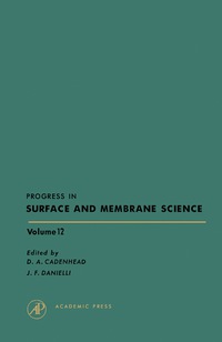 Omslagafbeelding: Progress in Surface and Membrane Science 9780125718127