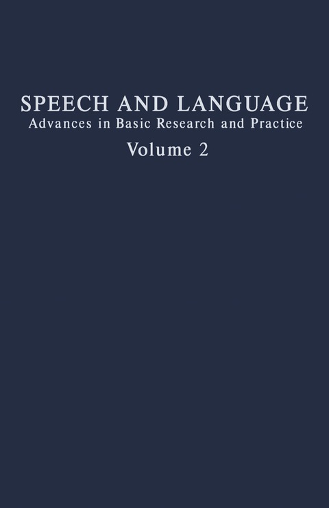 Speech and Language: Advances in Basic Research and Practice - FULL INSTANT DOWNLOAD | PDF DOCX EPUB