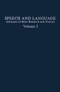 Imagen de portada: Speech and Language 9780126086034