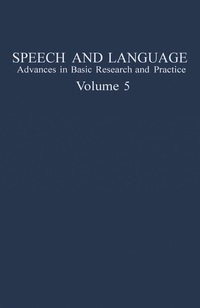 表紙画像: Speech and Language 9780126086058