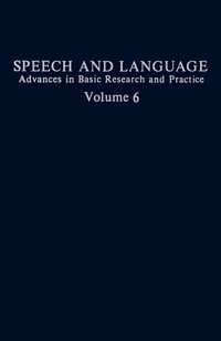 Cover image: Speech and Language 9780126086065
