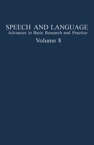 Cover image: Speech and Language 9780126086089