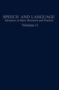 表紙画像: Speech and Language 9780126086119