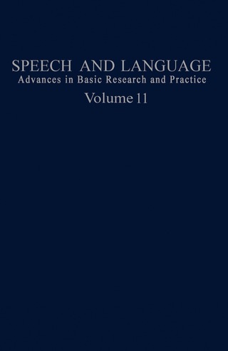 Cover image: Speech and Language 9780126086119