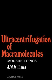 Omslagafbeelding: Ultracentrifugation of Macromolecules 9780127551500