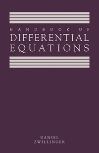 صورة الغلاف: Handbook of Differential Equations 9780127843902