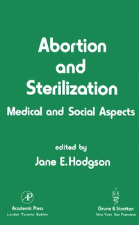 Imagen de portada: Abortion and Sterilization 9780127920306