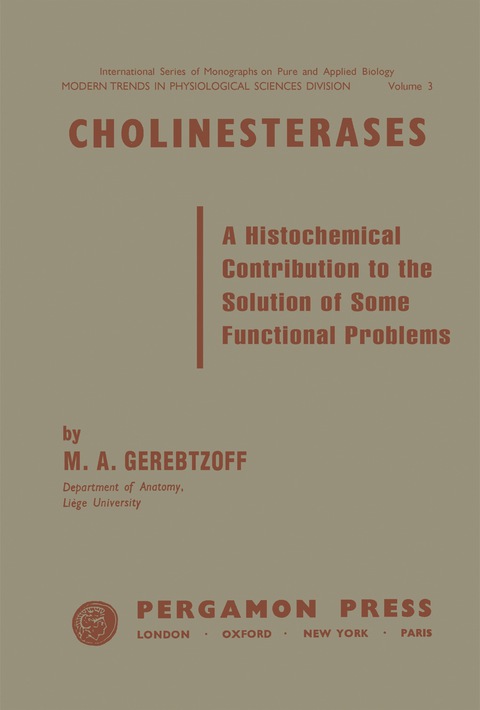 Cholinesterases: A Histochemical Contribution to the Solution of Some Functional Problems - FULL INSTANT DOWNLOAD | PDF DOCX EPUB