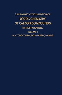 Cover image: Alicyclic Compounds 2nd edition 9781483196275