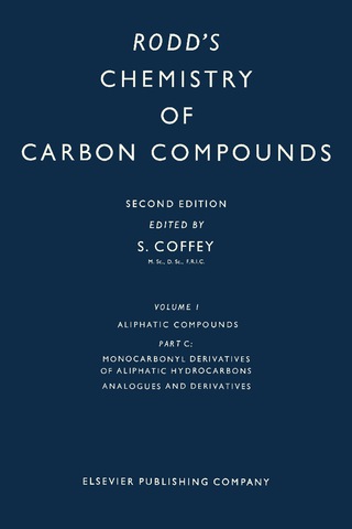 Cover image: Monocarbonyl Derivatives of Aliphatic Hydrocarbons, Their Analogues and Derivatives 2nd edition 9781483196305
