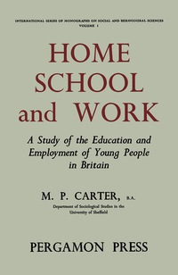 Cover image: Home, School and Work 9781483196459