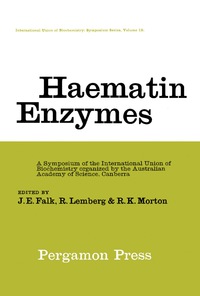 صورة الغلاف: Haematin Enzymes 9781483196466