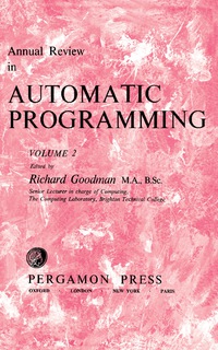 Titelbild: Annual Review in Automatic Programming 9781483197791