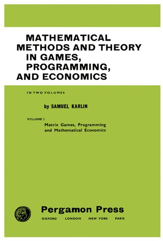 Cover image: Mathematical Methods and Theory in Games, Programming, and Economics 9781483197951
