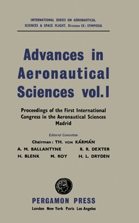 Omslagafbeelding: Advances in Aeronautical Sciences 9781483198323