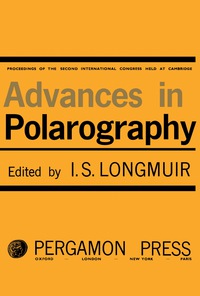 Imagen de portada: Advances in Polarography 9781483198446