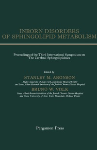 Cover image: Inborn Disorders of Sphingolipid Metabolism 9781483198552