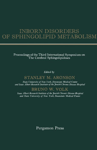 Imagen de portada: Inborn Disorders of Sphingolipid Metabolism 9781483198552