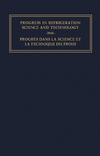 Omslagafbeelding: Progress in Refrigeration Science and Technology 9781483198576