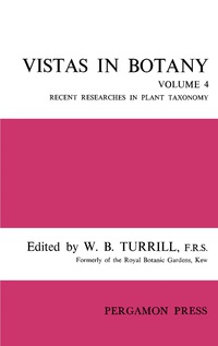 Cover image: Vistas in Botany 9781483198620