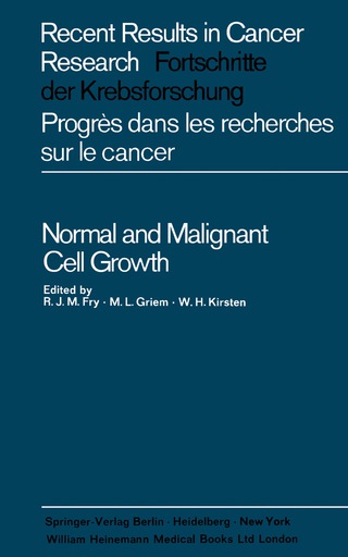 صورة الغلاف: Normal and Malignant Cell Growth 9781483198637