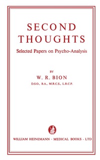 Cover image: Second Thoughts 9781483198668