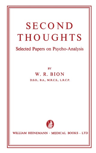 Cover image: Second Thoughts 9781483198668