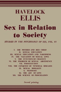 Cover image: Sex in Relation to Society 9781483198705