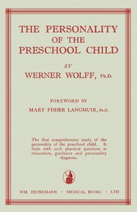 Omslagafbeelding: The Personality of the Preschool Child 9781483198811