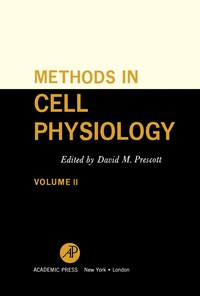 Omslagafbeelding: Methods in Cell Physiology 9781483199801
