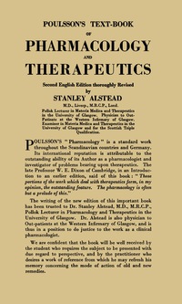 表紙画像: Poulsson's Text-Book of Pharmacology and Therapeutics 9781483200811