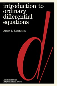 Imagen de portada: Introduction to Ordinary Differential Equations 9781483212791