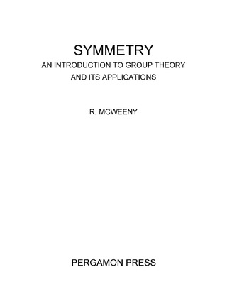 Cover image: Symmetry 9781483212814