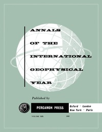 Cover image: Tables of IGY Monthly Median Ionospheric Data 9781483212951