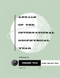 Titelbild: The International Geophysical Year Meetings 9781483212968