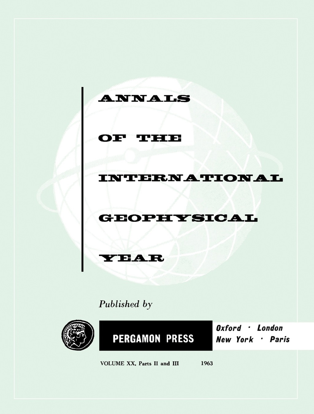 I.G.Y. Ascaplots Annals of The International Geophysical Year, Vol. 20