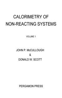 表紙画像: Calorimetry of Non-Reacting Systems 9781483213279